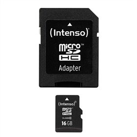 Intense 16gb cl10 cartão de memória micro sd + adaptador sd