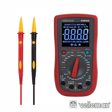 Multímetro Digital Cat II 700V / Cat IV 600V VELLEMAN