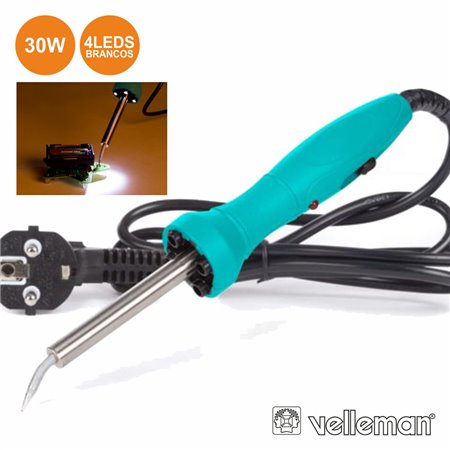 FERRO DE SOLDAR DE ALTA QUALIDADE DE 30W 230VAC C/ 4 LEDS