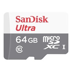Cartão de memória micro secure digital sd hc + adaptador sandisk - 64gb - classe 10 - sdhc 100mb - s