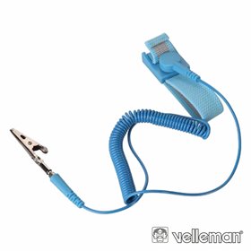PULSEIRA ANTI-ESTÁTICA AZUL 20x230MM VELLEMAN PULSEIRA ANTI-ESTÁTICA AZUL 20x230MM VELLEMAN