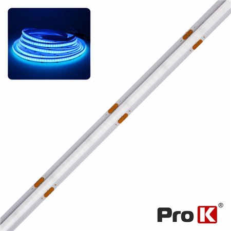 Fita COB 24V 16W/m Azul 10m IP44 PROK