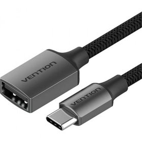 Cabo USB 2.0 Vention CCWHB/ USB-C Macho - USB Fêmea/ 15cm