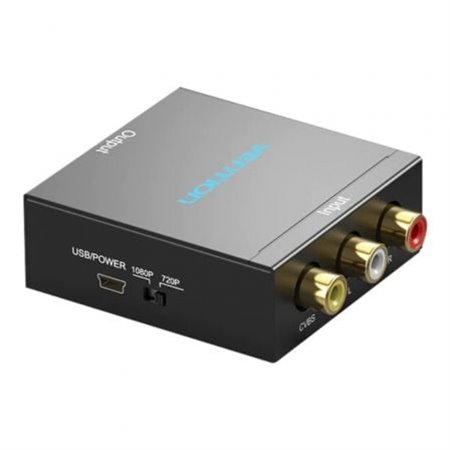 Conversor RCA a HDMI Vention AEFB0/ RCA Fêmea - HDMI Fêmea - MiniUSB Fêmea
