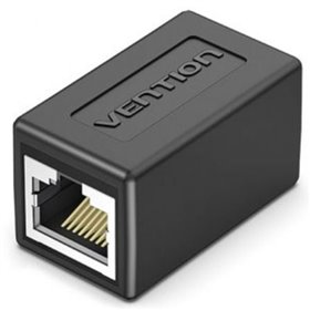 Adaptador Ficha RJ45 Vention IPVB0/ Cat.6 FTP/ RJ45 Fêmea - RJ45 Fêmea/ Preto