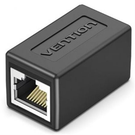 Adaptador Ficha RJ45 Vention IPVB0/ Cat.6 FTP/ RJ45 Fêmea - RJ45 Fêmea/ Preto