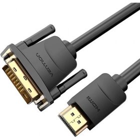 Cabo Conversor Vention ABFBF/ DVI Macho - HDMI Macho/ 1m/ Preto