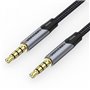 Cabo Stereo Vention BAQHF/ Jack 3.5 Macho - Jack 3.5 Macho/ 1m/ Cinza