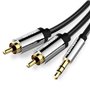 Cabo Stereo Vention BCFBH/ Jack 3.5 Macho - 2x RCA Macho/ 2m/ Preto