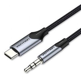 Cabo Conversor Audio Vention BGKHF/ USB-C Macho - Jack 3.5 Macho/ 1m/ Cinza