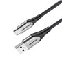 Cabo USB 2.0 USB-C Vention CODHC/ USB Macho - USB-C Macho/ Até 60W/ 480Mbps/ 25cm/ Cinza