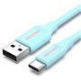 Cabo USB 2.0 USB-C Vention COKSF/ USB-C Macho - USB Macho/ Até 60W/ 480Mbps/ 1m/ Azul