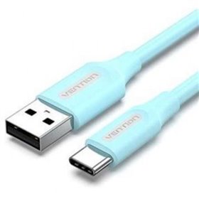 Cabo USB 2.0 USB-C Vention COKSF/ USB-C Macho - USB Macho/ Até 60W/ 480Mbps/ 1m/ Azul