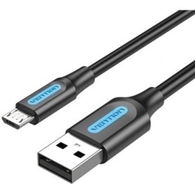 Cabo USB 2.0 Vention COLBI/ USB Macho - MicroUSB Macho/ Até 60W/ 480Mbps/ 3m/ Preto