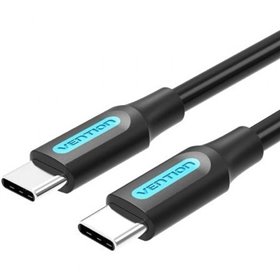 Cabo USB 2.0 USB-C Vention COSBD/ USB-C Macho - USB-C Macho/ Até 60W/ 480Mbps/ 50cm/ Preto
