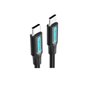 Cabo USB 2.0 USB-C Vention COSBF/ USB-C Macho - USB-C Macho/ Até 60W/ 480Mbps/ 1m/ Preto