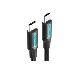Cabo USB 2.0 USB-C Vention COSBG/ USB-C Macho - USB-C Macho/ Até 60W/ 480Mbps/ 1.5m/ Preto