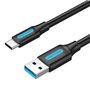 Cabo USB 3.0 USB-C Vention COZBH/ USB Macho - USB-C Macho/ Até 60W/ 5Gbps/ 2m/ Preto