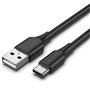 Cabo USB 2.0 USB-C Vention CTHBC/ USB-C Macho - USB Macho/ Até 60W/ 480Mbps/ 25cm/ Preto