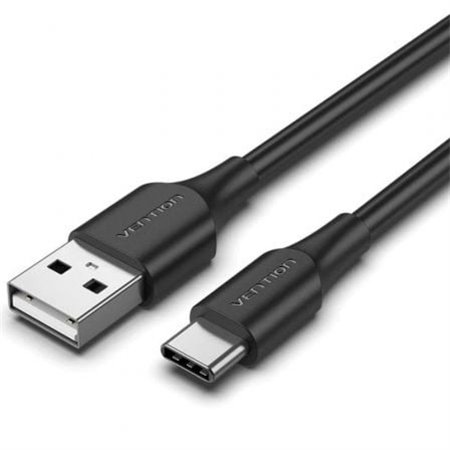 Cabo USB 2.0 USB-C Vention CTHBC/ USB-C Macho - USB Macho/ Até 60W/ 480Mbps/ 25cm/ Preto