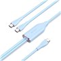 Cabo USB-C Vention CTMSG/ USB-C Macho - 2 x USB-C Macho/ Até 100W/ 480Mbps/ 1.5m/ Azul