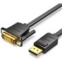 Cabo Conversor Vention HAFBH/ DisplayPort Macho - DVI Macho/ 2m/ Preto