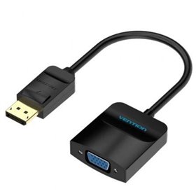 Conversor Vention HBFBB/ DisplayPort Macho - VGA Fêmea/ 15cm/ Preto