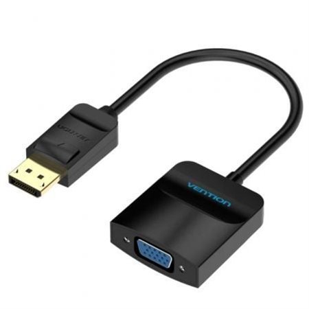 Conversor Vention HBFBB/ DisplayPort Macho - VGA Fêmea/ 15cm/ Preto