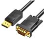Cabo Conversor Vention HBLBH/ DisplayPort Macho - VGA Macho/ 2m/ Preto