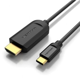 Cabo Conversor HDMI 1.4 4K Vention CGUBG/ USB-C Macho - HDMI Macho/ 1.5m/ Preto
