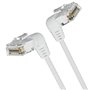 Cabo de Rede RJ45 UTP Vention IBOWF Cat.6A/ 1m/ Cabeza Rotatoria 360º/ Branco