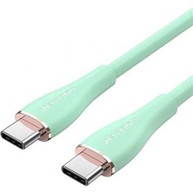 Cabo USB 2.0 USB-C Vention TAWGF/ USB-C Macho - USB-C Macho/ Até 100W/ 480Mbps/ 1m/ Verde