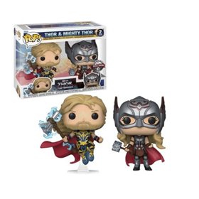 Pacote 2 funkos funko pop maravilha thor amor e trovão thor e migthy thor 63176 Pacote 2 funkos funko pop maravilha thor amor e trovão thor e migthy thor 63176