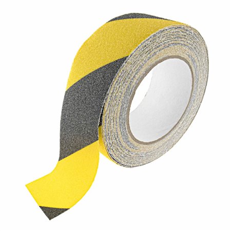Fita Antiderrapante Preta/Amarela 50Mm X 10M