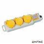 Extensão Elétrica 3X Schuko c/ Interruptor 1.5M IP44 Entac