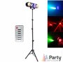 Suporte c/ Projetor Astro/Wash/Strobe/Laser RGBw Party