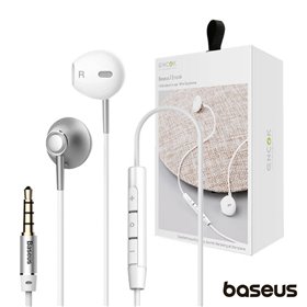 Auscultadores Stereo Enock c/Controlo Volume Mic Baseus