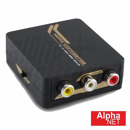 Conversor Sinal CoMPosto + áudio  HDMI Alphanet