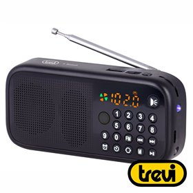 Rádio Portátil LCD Am/FM Bluetooth USB / MicroSD Trevi