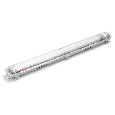 Armadura T8 c/ Lâmpada LED Tubular 9W 60cm 6500K IP65