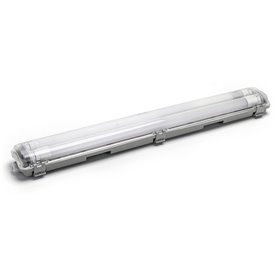 Armadura T8 c/ 2 Lâmpadas LED Tubular 2X9W 60cm 6500K IP65