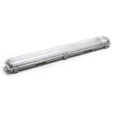 Armadura T8 c/ 2 Lâmpadas LED Tubular 2X9W 60cm 6500K IP65