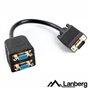 Adaptador Profissional Vga M/F/F Dourado Lanberg
