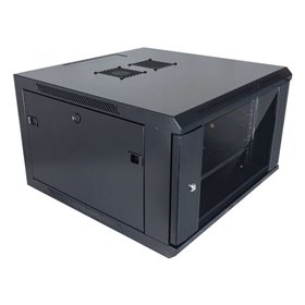 Aiten Data AI6412 12U Armário de Parede Profundidade 450 - Porta de Vidro - Trava de Segurança - Inclui Bandeja Fixa e Ventilado