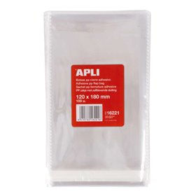 Sacos Transparentes de Polipropileno Apli com Fecho Adesivo - Tamanho 120 x 180mm - Calibre 120 - Alta Resistência e Flexibilida Sacos Transparentes de Polipropileno Apli com Fecho Adesivo - Tamanho 120 x 180mm - Calibre 120 - Alta Resistência e Flexibilida