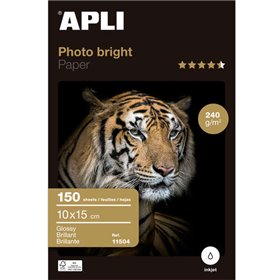 Papel fotográfico Apli Photobright 10 x 15 cm 240g 150 folhas