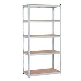 Estante Galvanizada Blim 5 Prateleiras Ajustáveis - Medidas 180x90x40cm - Peso Máx. 175kg por prateleira