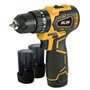 Furadeira sem fio Blim 12V 2Ah - Motor sem escova - Torque máximo de 35Nm - 2 velocidades 0-400/0-1500rpm - Inclui 2 baterias e 