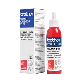 Frasco de tinta vermelha Brother para máquina de carimbo SC2000 20cc