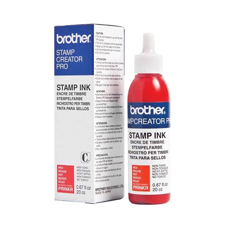 Frasco de tinta vermelha Brother para máquina de carimbo SC2000 20cc